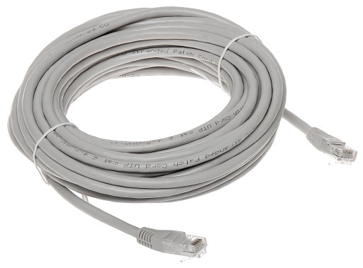 Patchcord RJ45/6/10-GREY UTP cat.6 sivý 10m