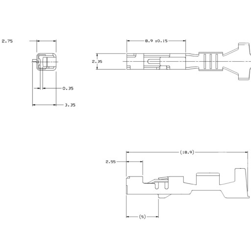 GT 150 konektory 0,75-0,80 mm² /10 kusov/