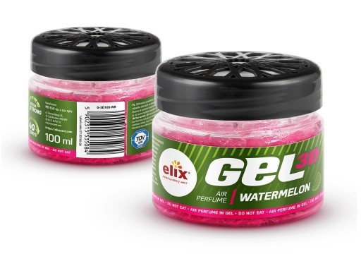Osviežovač vzduchu vôňa WATERMELON ELIX GEL3D silný do auta 100ml