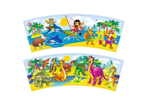 Vedro na piesok 16cm Dinosaury MAKSIK