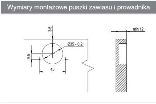 Prekrytý pánt REJS, tiché zatváranie, 110' excentr