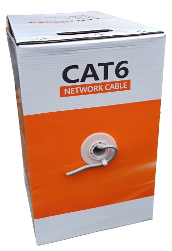 SIEŤOVÝ KÁBEL UTP CAT 6, SKÚTENÝ PÁR EUROKOMP, 10 m.