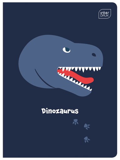 4 X ZÁPISNÍK A5, 16 STR., mriežka, VÝTLAČ DINOSAUROV