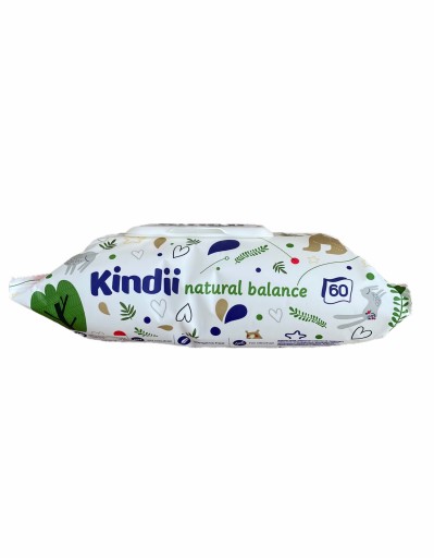 Vlhčené obrúsky Kindii Natural Balance 60 ks.