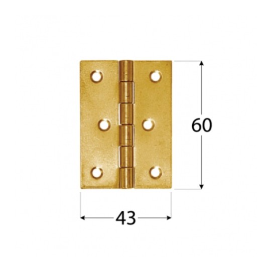 Pletený pánt 60x43x1,0mm ZS 60 DMX 8017
