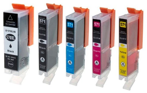 5x ATRAMENTY PRE PGI570XL CLI571XL MG5750 MG6850 MG7750