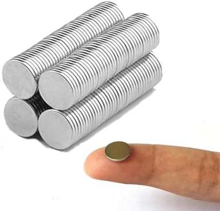 10x okrúhly NEODYMIOVÝ MAGNET, SILNÝ, SADA 10, SILNÝ