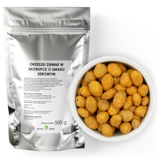 ARAŠIDY v škrupine s príchuťou syra, chrumkavé, 500g
