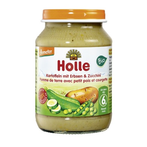 Holle Zemiakový hrášok cuketa eko 190g