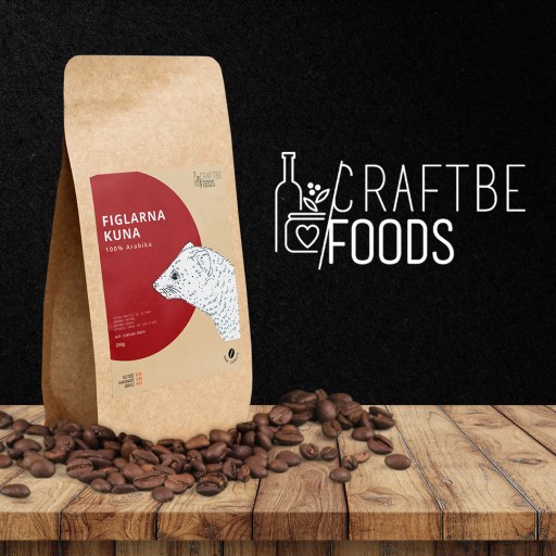 ČERSTVO PRAŽENÉ KÁVOVÉ ZRNKY CRAFTBE ČERSTVO PRAŽENÉ CRAFTBE 250G ČERSTVÉ Z PEČENÝCH