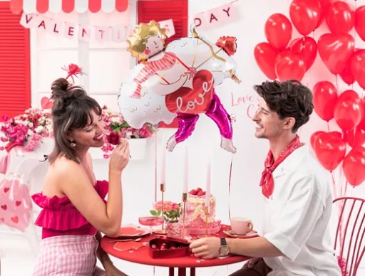 Latexové balóny Červené SRDCE Svadba na Valentína 16 palcov 40 cm 10 ks.