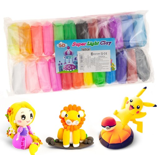 Plastelína, foamcoline, polymérová hmota, senzorické cesto, 24 kusov