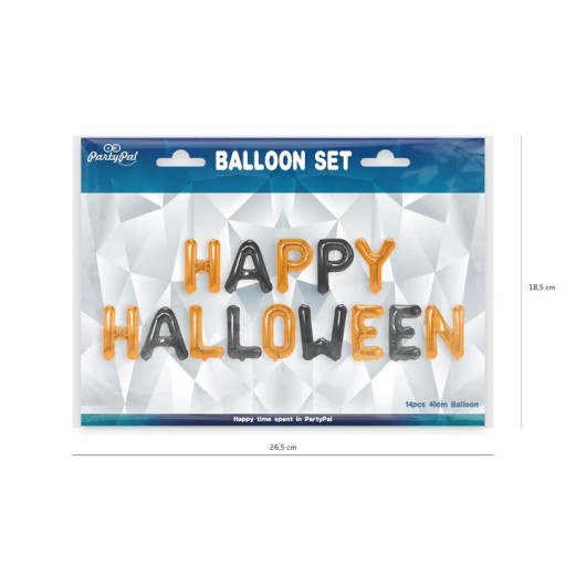 Svietiaci balón dekorácia TEKVICE HALLOWEEN 1 ks