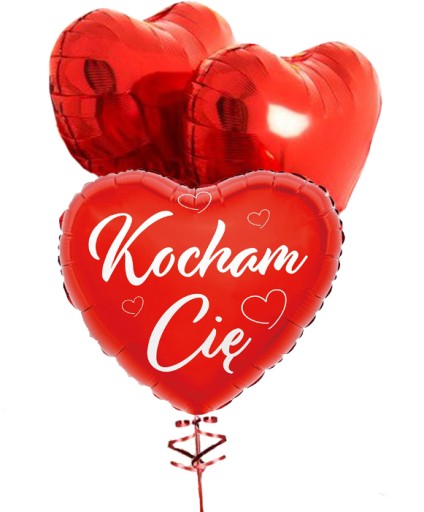Fóliové balóny Srdce I LOVE YOU Valentín 3 ks.