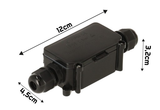 Hermetický konektor pre LED svetlomety IP68 Vodotesný Muff LED konektor