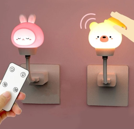 Silikónová lampa pre deti LAPTOP USB + REMOTE