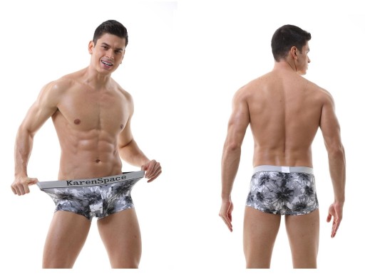 SEXY PÁNSKE JEMNÉ VZOROVANÉ BOXERKY XL