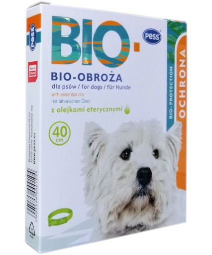 BIOLOGICKÝ Obojkový PESS 40CM s olejmi pre psov