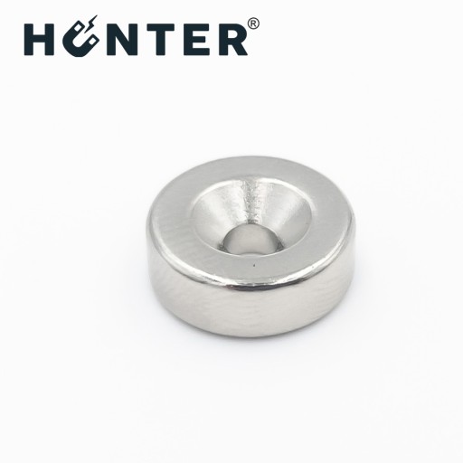 NEODYMOVÝ MAGNET S OTVOROM na krúžok 14x5mm, cylindrická skrutka - HUNTER