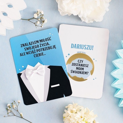 Otázka zo stieracieho žrebu pre svedka SVADOBNÁ žiadosť o svadbu SVADBA
