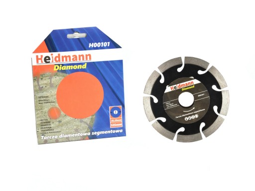 DIAMANTOVÝ KOTOÚČ NA REZANIE BETÓNU 125MM HEIDMANN