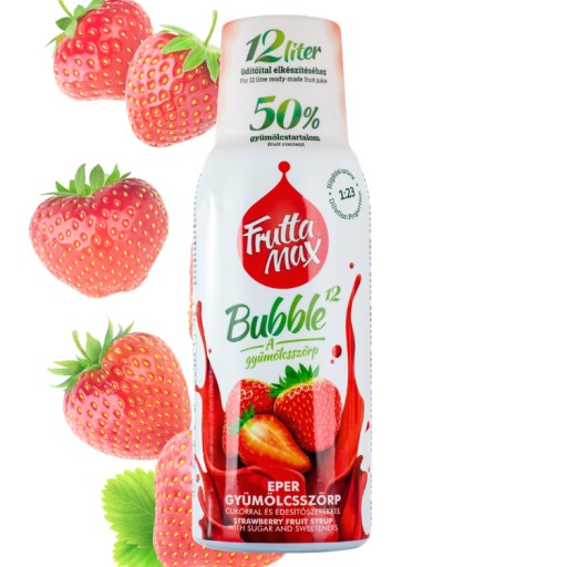 FruttaMax Jahodový sirupový koncentrát pre Sodastream 500 ml