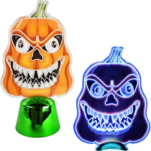 LED HALLOWEEN OZDOBA TEKVICOVÁ SVIETIACA FÓRKA DEKORATÍVNA DEKORACIA OZDOBA