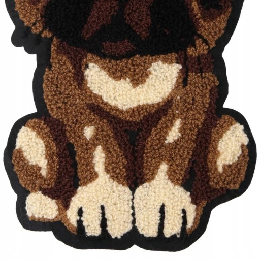 Veľká vyšívaná nášivka Pes Mops Buldog 23 cm