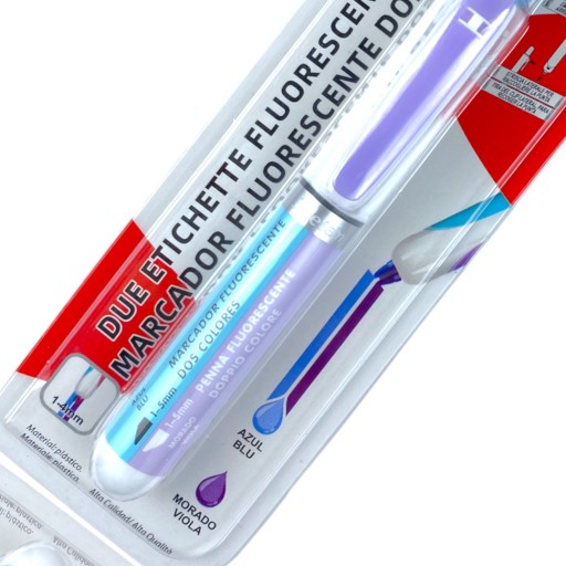 Dvojfarebný zvýrazňovač na fixky Blue Purple