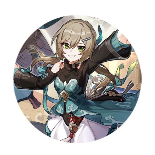 Honkai Star Rail Qingque 58mm kolík