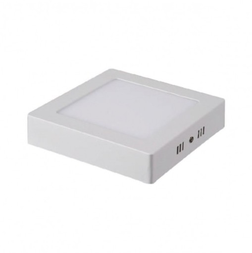 DOWNLIGHT štvorcové stropné svietidlo, biele 6W, prisadené 4K