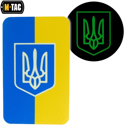 VELCRO NÁŠIVKA UKRAINE FLAG VERTIKÁLNY PLÁŠŤ M-TAC FLUORESCENT