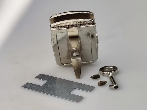 Zapínanie na zips na kabelku 27/40 mm strieborná