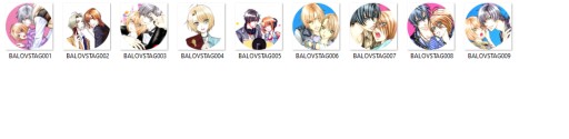 Manga Anime Love Stage Pins!! YAOI VEĽKÝ VÝBER