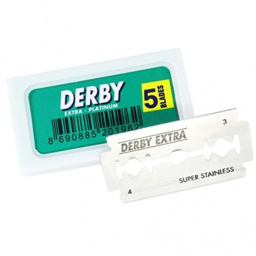 DERBY EXTRA SUPER SAINLESS - Nerezové žiletky, 5 kusov