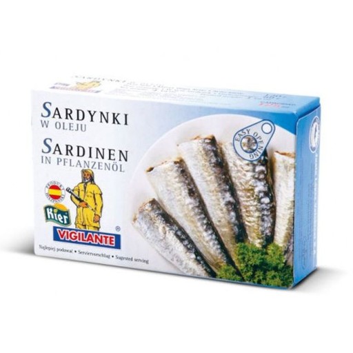 Španielske sardinky v oleji 120g VIGILANTE
