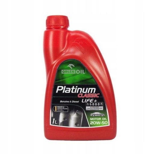 PLATINUM CLASSIC LIFE+ minerálny motorový olej 20W50 |