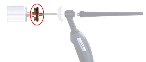 Konektor adaptéra TIG QUARTZ 9LD pre SR 9/20