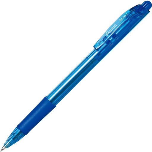 Výsuvné guľôčkové pero Pentel BK417 modré A10