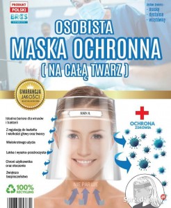 MASKA, OCHRANNÝ ŠTÍT, ŠTÍT 180 ČERVENÝ PLAST