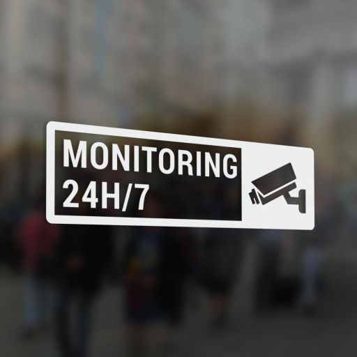 Monitorovanie 24/7 - nálepka 6x20