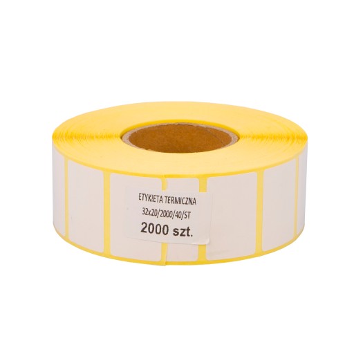 Termoetikety zebra 32x20 2000 ks na rolke