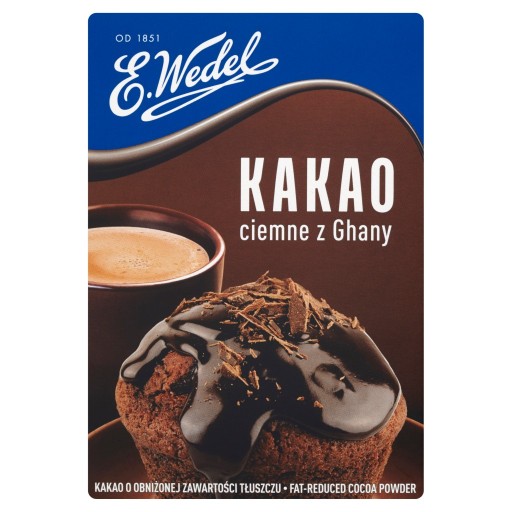 Tmavé kakao z Ghany 80g Wedel
