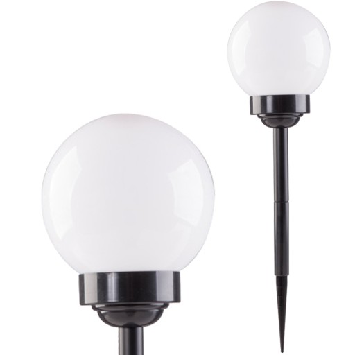 KULA biela vstavaná solárna lampa VOLTENO, 53 cm