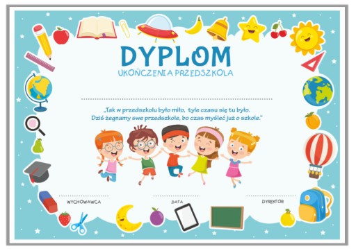 Diplom: Ukončenie materskej školy (model 70)