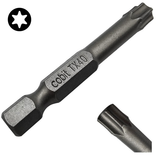TX40 SKRUTOVACÍ BIT 50mm STAR TORX TORSION COBIT 1ks