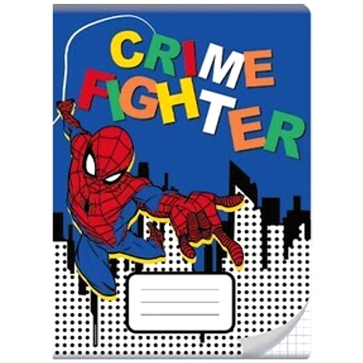 ZÁPISNÍK A5/16 STRÁN mriežka SPIDER-MAN CHLAPEC