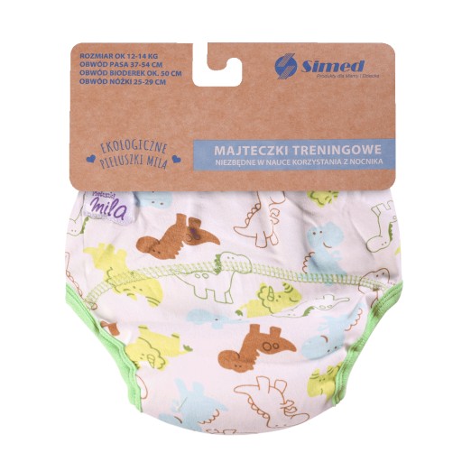 Nohavičky Tréningové plienky XL 14-17kg BAVLNA 100% DINO