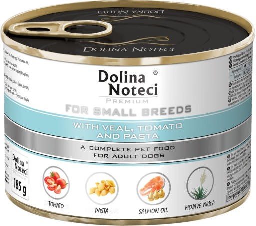 DOLINA NOTECI MALÉ PLEMIA Teľacie paradajky Cestoviny 185g