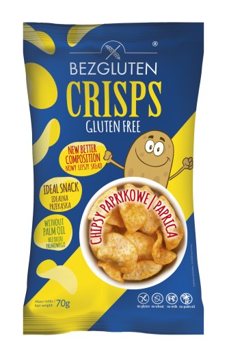 Bezlepkové čipsy s príchuťou papriky 7